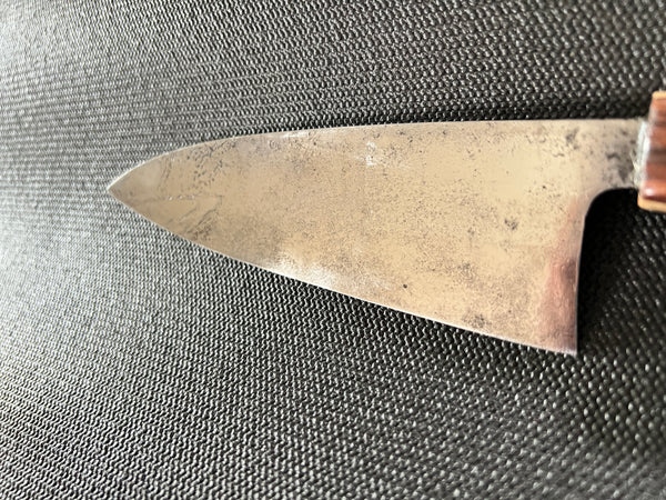 Deba Knife - Heavy, Single Bevel, Restored, Vintage Japanese Knife